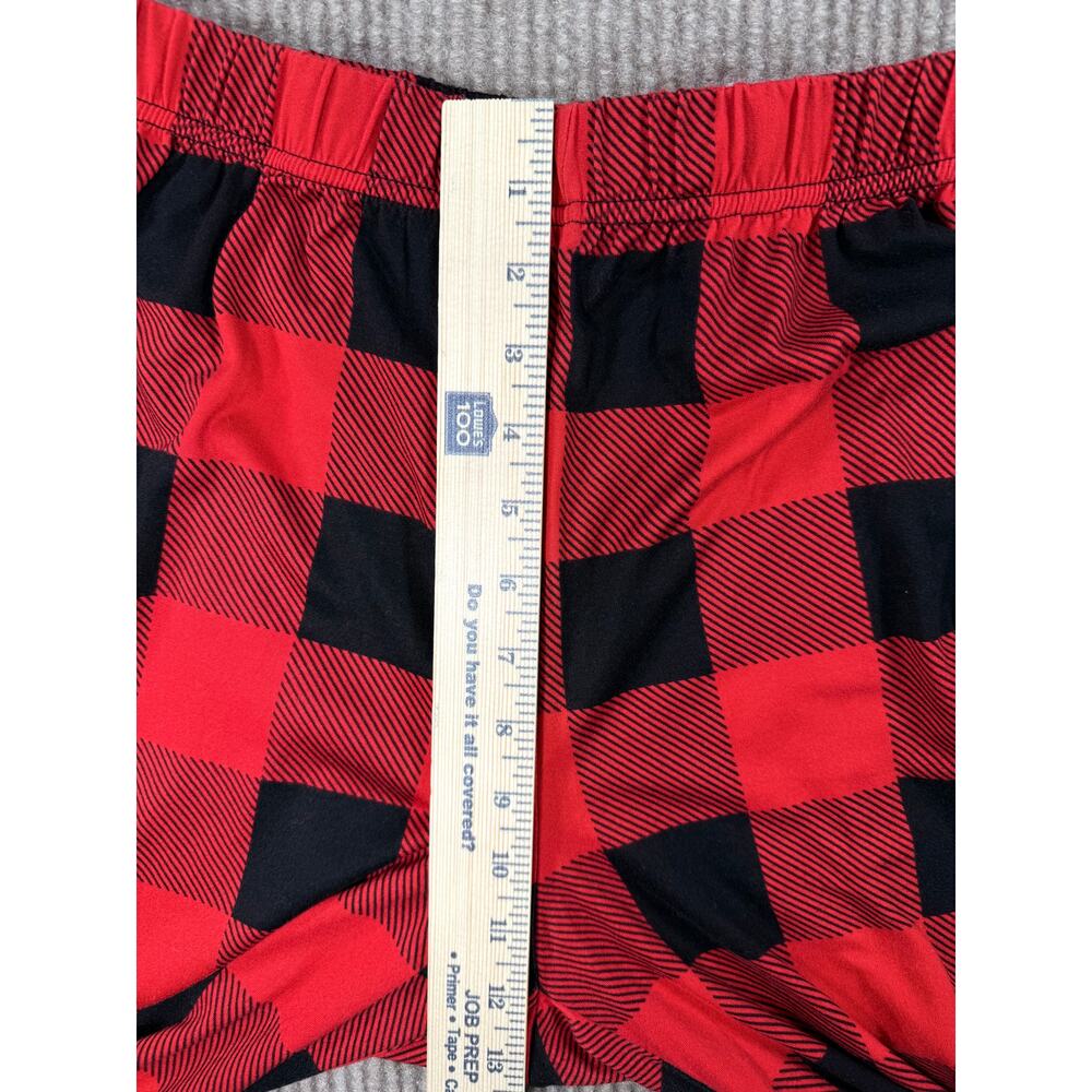 Jammies For Your Families Pajamas Womens L Black Merry Crew Plaid Buffalo Check - Picture 11 of 12